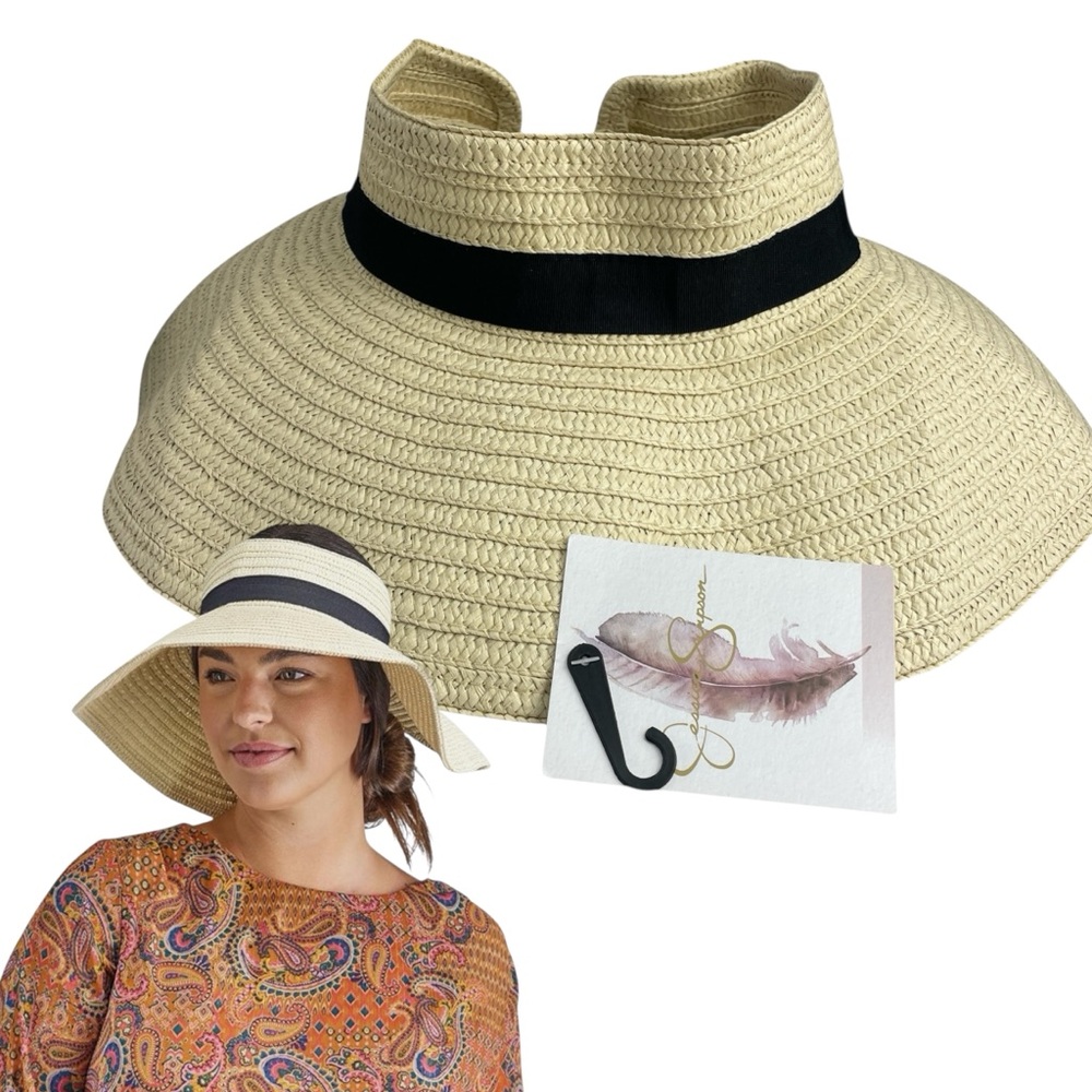 Jessica Simpson Womens Packable Visor Sun Hat Size O/S NWT